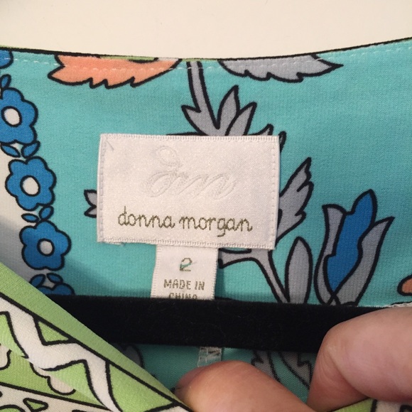 Donna Morgan 3/4 Sleeve Print Dress - Picture 5 of 6